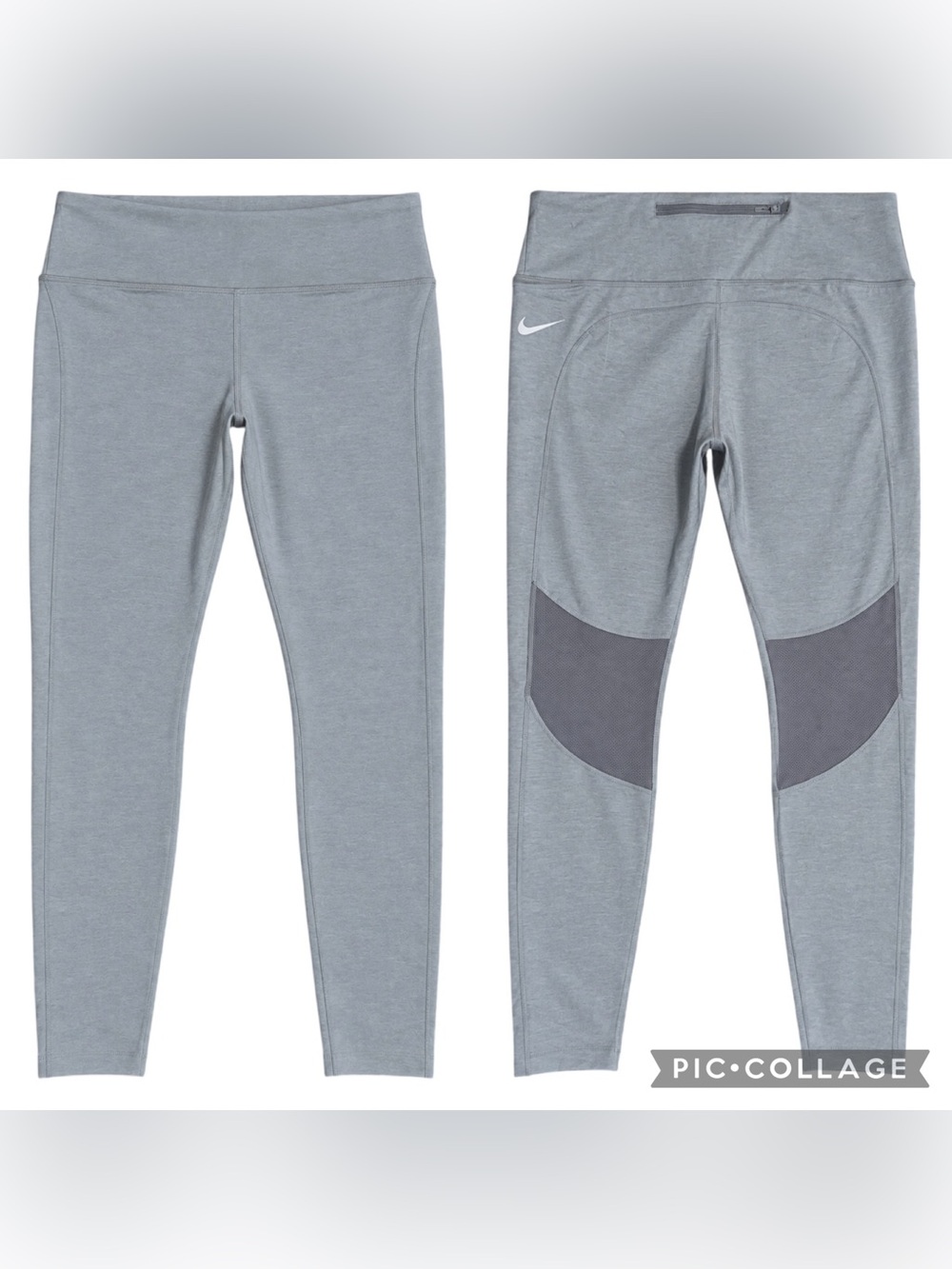 Nike Epic Fast Dri-FIT Running Leggings Women’s XL Gray Mesh Pocket NWOT